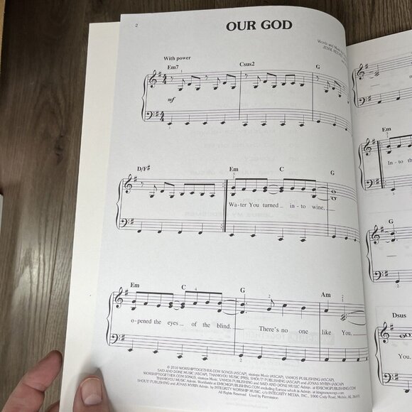 Chris Tomlin And If Our God Is for Us Sheet Music Easy Piano Book Hal Leonard - Picture 6 of 6